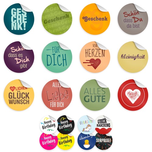 24x sticker aufkleber - sticker,
