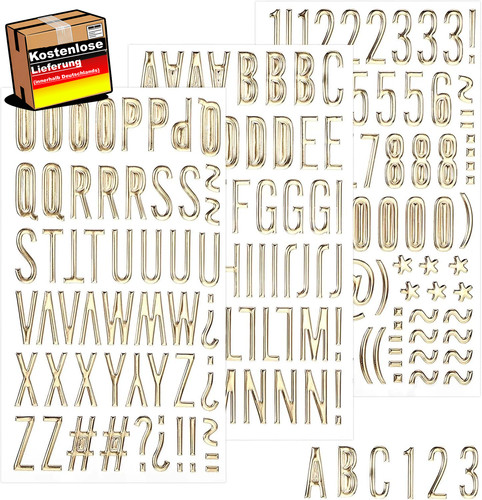 Goldene buchstaben - 3d,