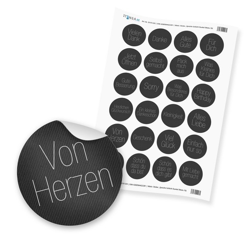24x itenga sticker sprüche - itenga,