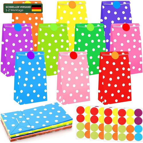Geschenktüten papier bunt - papier, 40