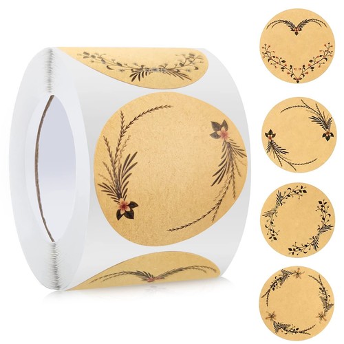 Geschenkaufkleber kraftpapier - geschenkaufkleber,