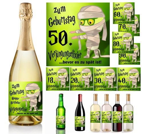 Aufkleber sektflasche - aufkleber,