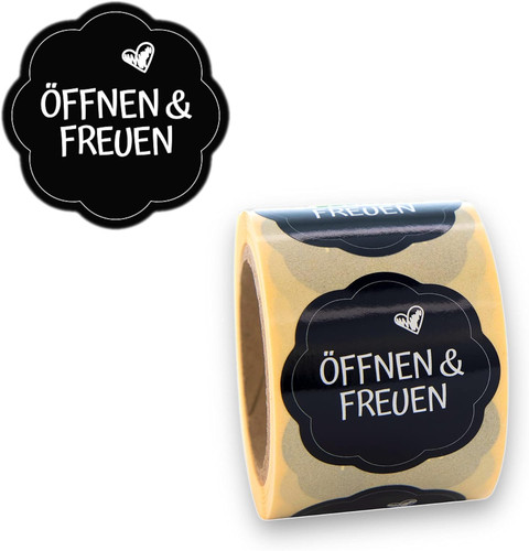 Geschenkaufkleber öffnen und - geschenkaufkleber,