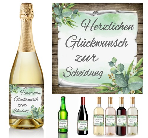 Aufkleber sektflasche - aufkleber,