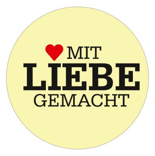 24x sticker mit - mit, liebe
