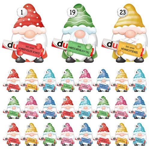 Adventskalender banderolen - adventskalender,