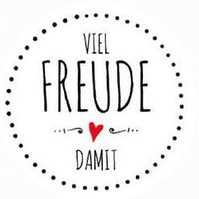 28x aufkleber viel - "viel, freude