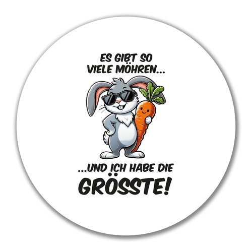 Aufkleber viele möhren ich - möhren..,