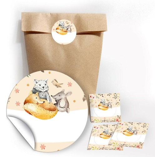 Geschenktüten aufkleber - +,