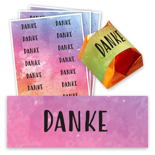 Danke aufkleber stück - aufkleber,