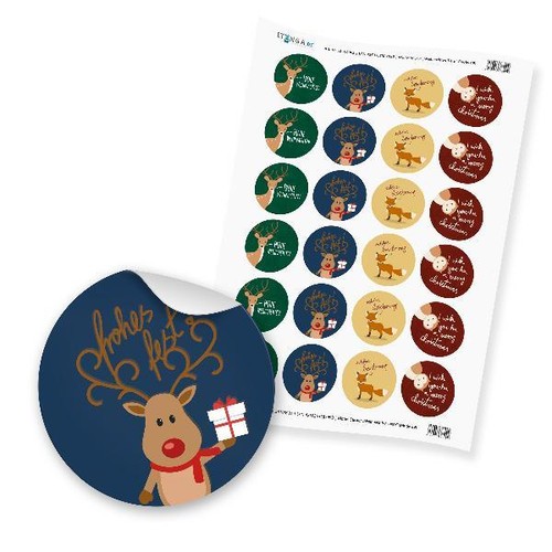 24x itenga sticker weihnachten - 24x,