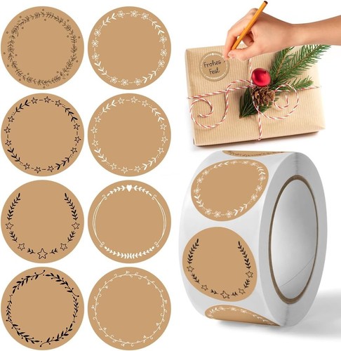 Runde geschenkaufkleber 500 - runde,
